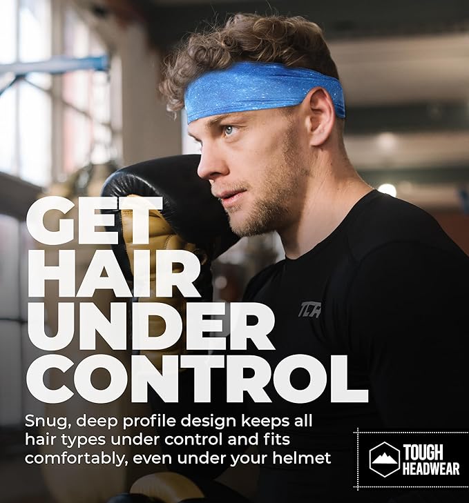 Mens Sweat Bands - Sport Headbands for Men - Workout Headbands for Women - Running Headband -Tennis Athletic Sweatband