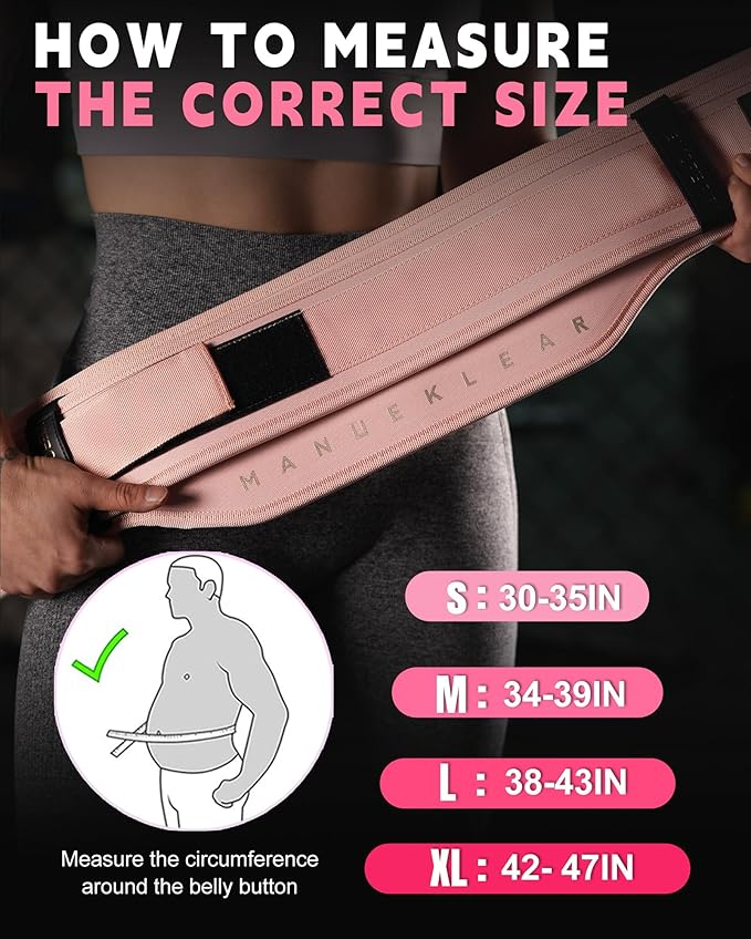 MANUEKLEAR Weight Lifting Belts for Men and Women