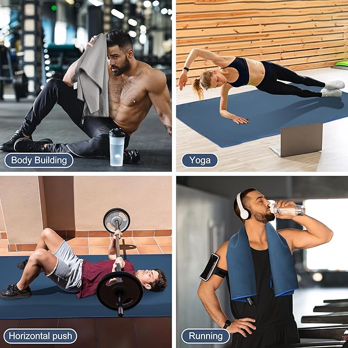 Hiipeak Microfiber Towel 2 Pack 63*32" + 32*16"