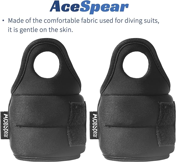 AceSpear Wrist Weights with Thumb Loops Lock 1lb*2 2lbs*2 2lbs*2 3lbs*2 3lbs*2 Ankle