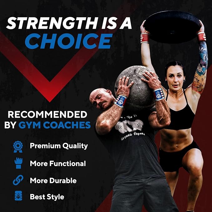 MANIMAL Wrist Wraps for Weightlifting - Professional Wrist Straps for Men and Women - Strength Training, Bodybuilding, Powerlifting, Cross Fit - Eliminate Wrist Pain with Durable Support (Since 2010)