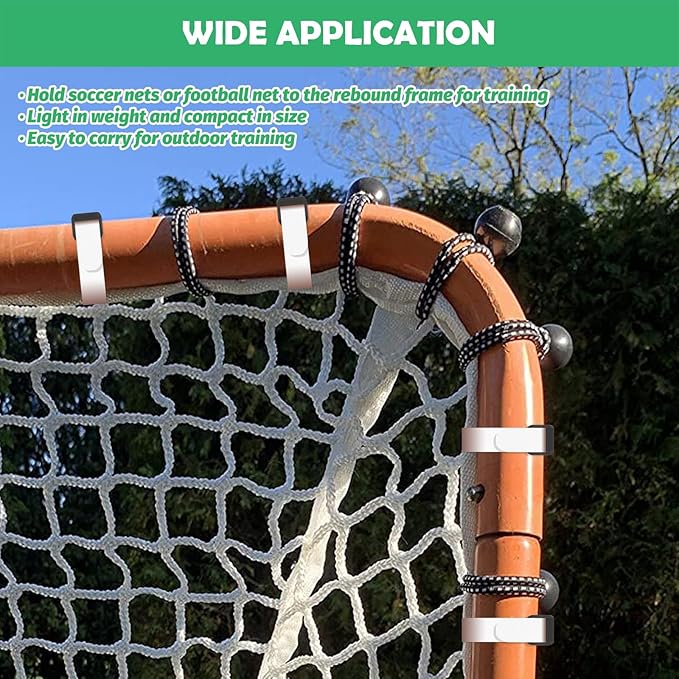 60Pcs Soccer Net Fastener Set 5.9” Ball