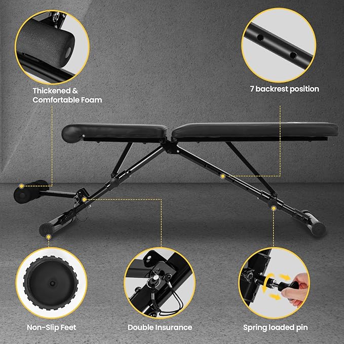 Adjustable Folding Weight Bench