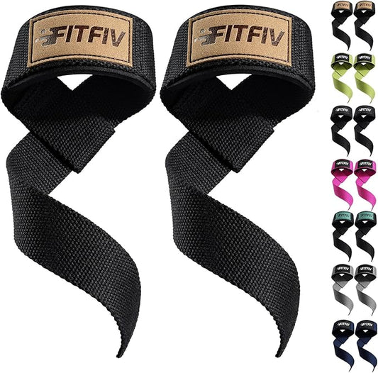 Lifting Straps for Weightlifting, Lifting Wrist Straps for Gym Strength Training, Neoprene-padded Wrist Cushion - Men & Women
