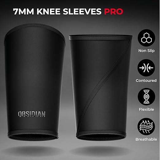 7mm Knee Sleeves Pro (1 Pair) for Weightlifting & Powerlifting - Premium Weightlifting Knee Sleeve for Men and Women - High Performance Neoprene Compression Sleeve for Squats & Lifting - IPF Approved (XXL)