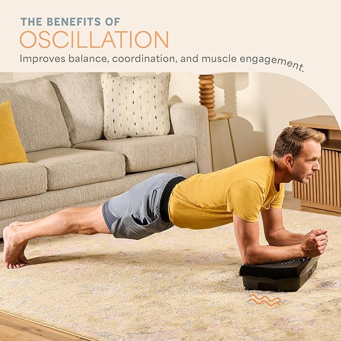 Lifepro Vibration Plate Exercise Machine with Magnetic Acupoints - Full Body Vibration Platform for Beginners and Recovery - Ideal Lymphatic Drainage Massager for Muscle Toning and Overall Fitness