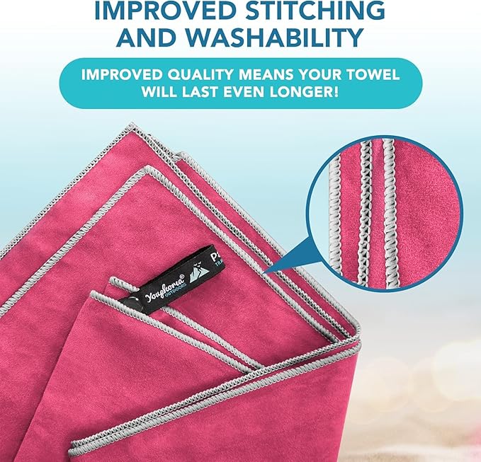 Youphoria Microfiber Travel Towel Fast Drying Lightweight -