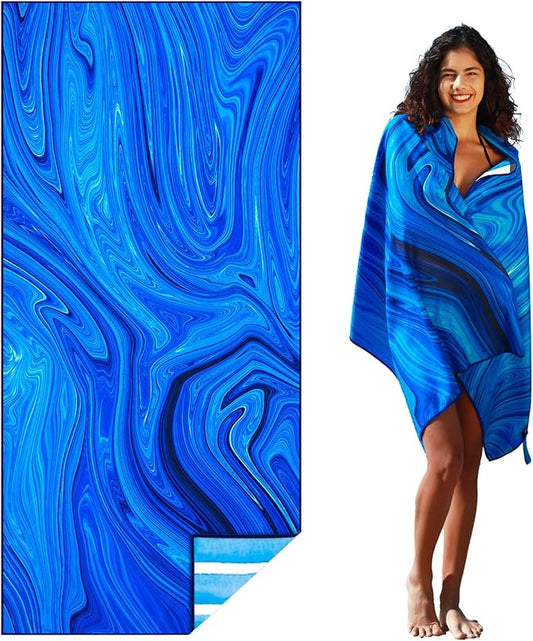 Microfiber Lightweight Beach Towel Sand Free Quick Dry