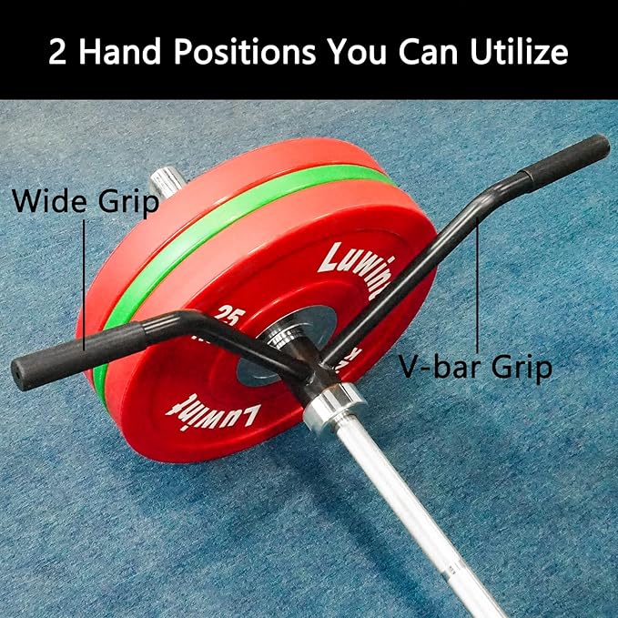 Luwint Landmine Attachments for Olympic Bars, T Bar Row Attachment Solid Steel Handle for Home Gym Workout