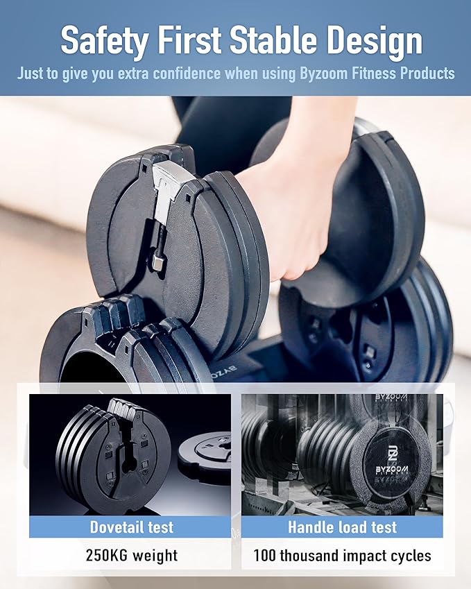Adjustable Dumbbell 12.5/25lb Set of 2 or Single Unit Piece Weight Training Fitness Exercise Body Workout 5 in 1 for Home Gym Beginners Woman