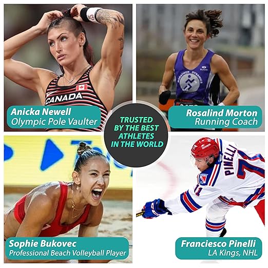 Heali Kinesiology Tape 3 Pack, Magnesium & Menthol Infused, Elastic Sports Tape, Shoulder, Knee, Elbow, Ankle, Waterproof, Latex Free, Pain Relief, Muscle Recovery, K Tape, Black Zebra