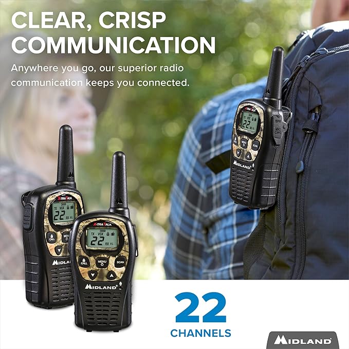 Midland LXT535VP3 FRS Walkie Talkie - Long Range 2 Radios)