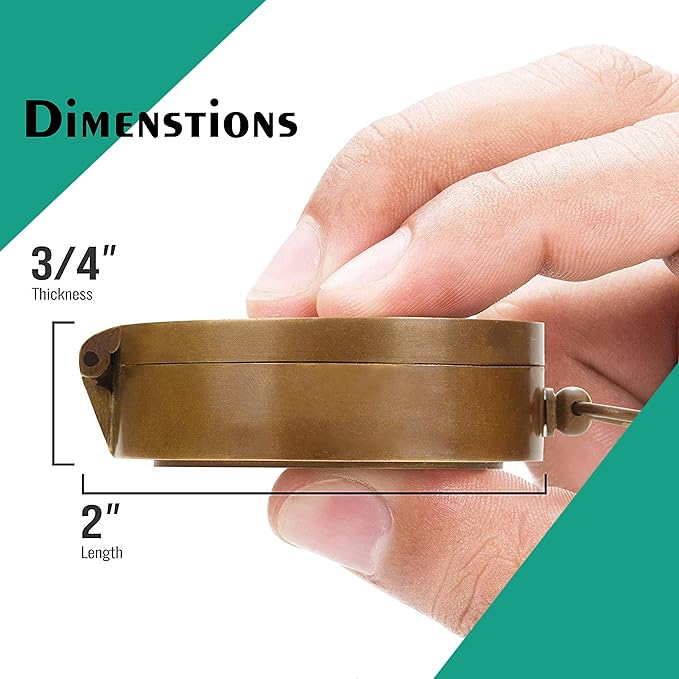 5MoonSun5's US AIR FORCE Engraved Brass Military Compass