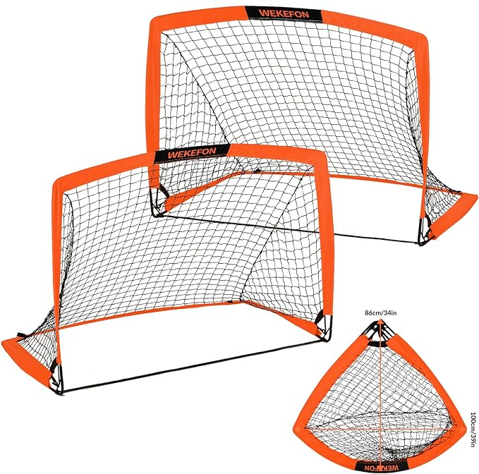 WEKEFON Soccer Goals 2 - 3.6'x2.7' Portable
