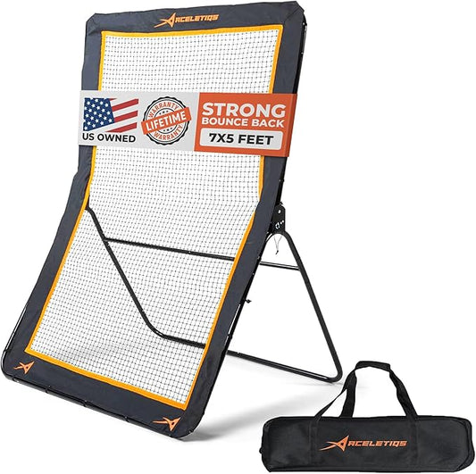 ACELETIQS Lacrosse Rebounder for Backyard 5x7 Feet Baseball