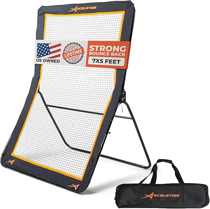 ACELETIQS Lacrosse Rebounder for Backyard 5x7 Feet Baseball