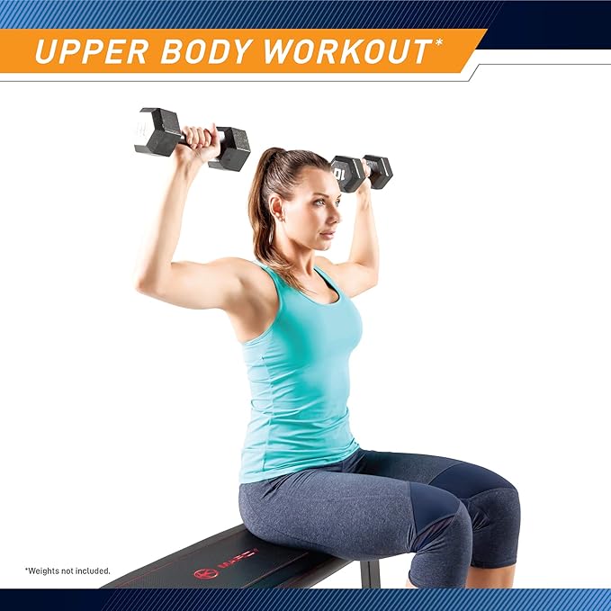 Marcy Flat Utility Weight Bench for Home Gym