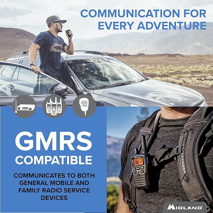 Midland – MXT275VP4-15 Watt GMRS MicroMobile® Two-Way Radio 3dB gain