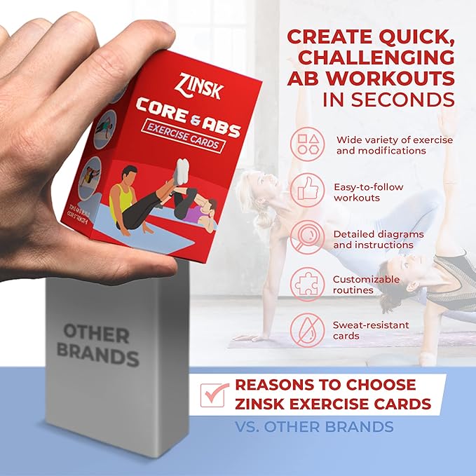 Abs and Core Exercise Cards – 75+ Workout