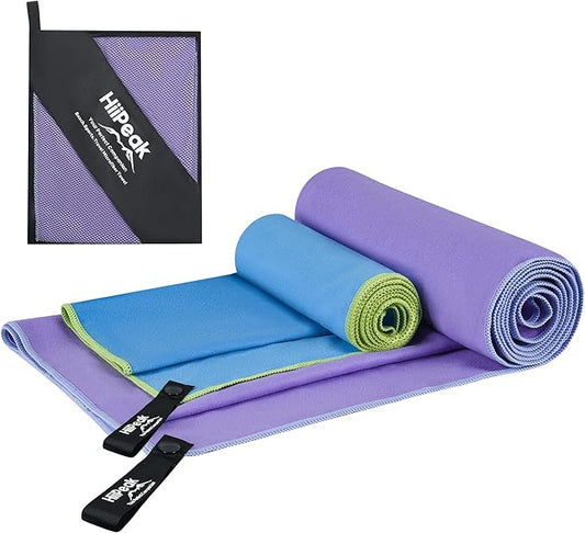 HiiPeak Microfiber Towel 2 Pack 63*32" + 32*16"