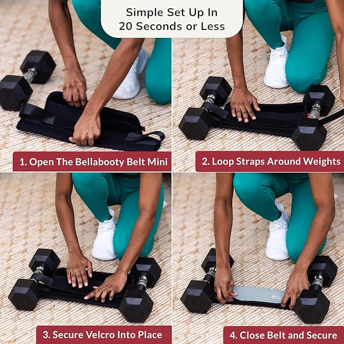 Mini Hip Thrust Belt for Gym or Home Workouts