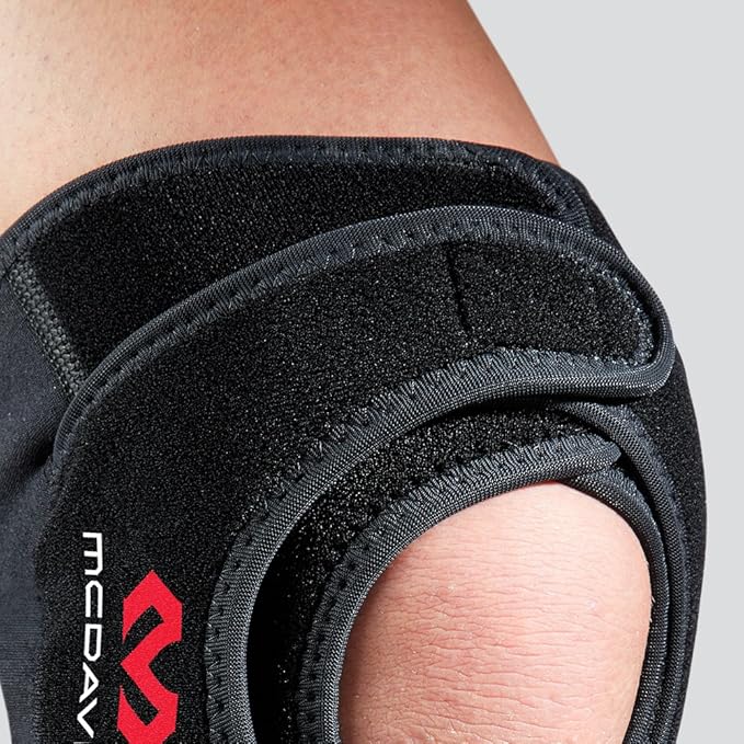 McDavid Knee Support Wrap, Knee Pain Relief from Jumpers Knee, Runners Knee, Patella Support, Tendon Support, Cartilage Meniscus Injuries, Adjustable for Men & Women, Sold as Single Unit (1)