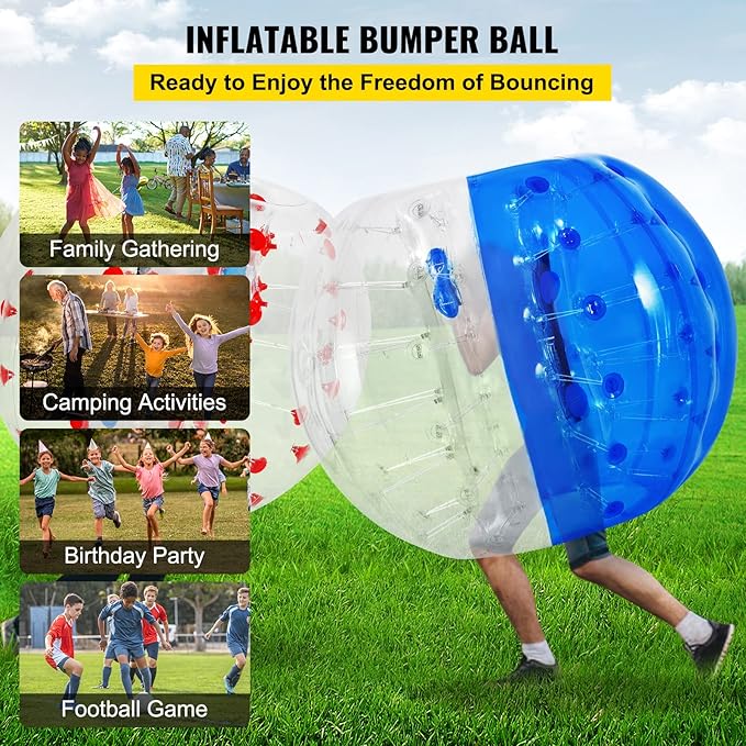 Happybuy Bumper Bubble Soccer Ball 5 FT (1.5 m) 5 Min,