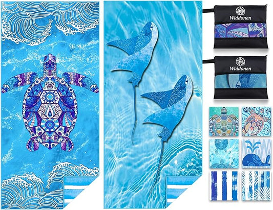 Microfiber Lightweight Beach Towel Sand Free Quick Dry