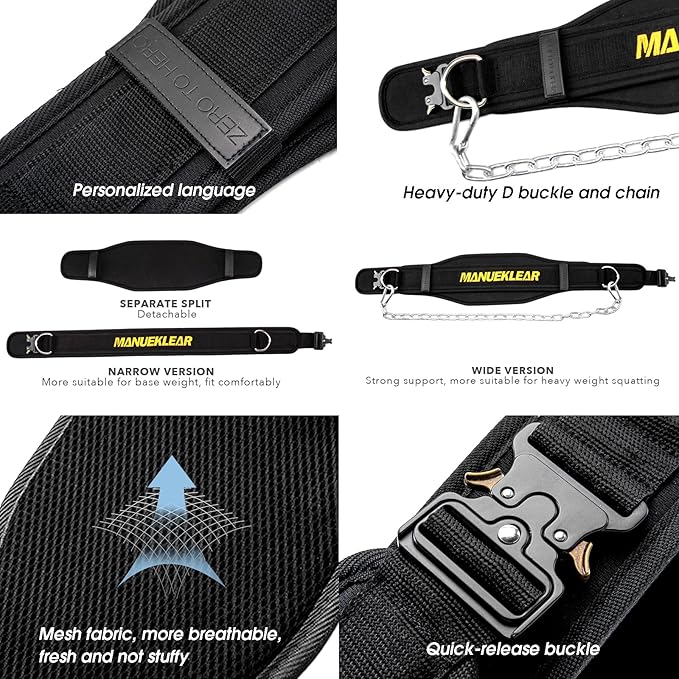 MANUEKLEAR All-Round Weighted Belt For Pullups
