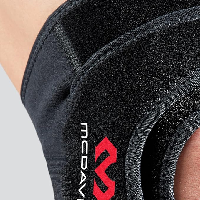 McDavid Knee Support Wrap, Knee Pain Relief from Jumpers Knee, Runners Knee, Patella Support, Tendon Support, Cartilage Meniscus Injuries, Adjustable for Men & Women, Sold as Single Unit (1)