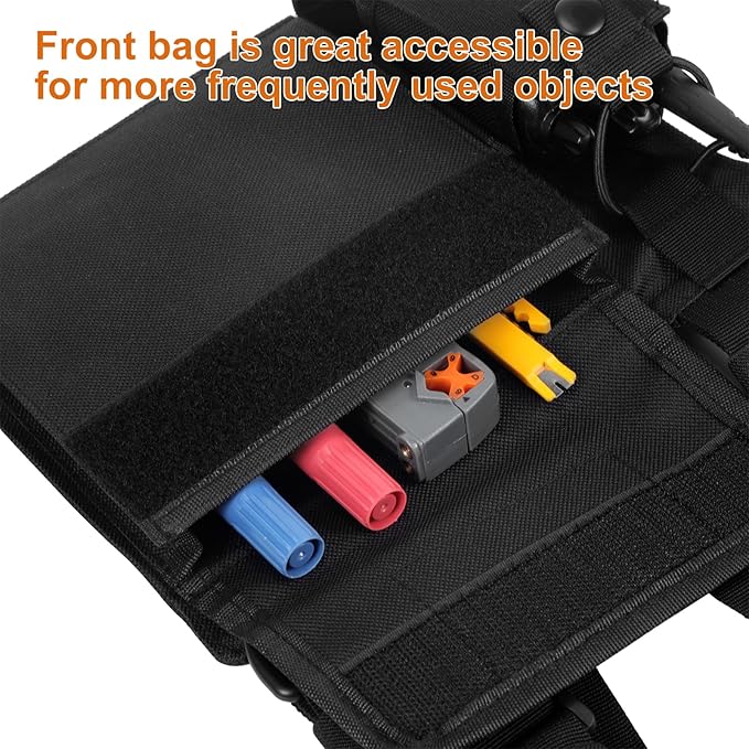 abcGoodefg Radio Chest Harness Chest Front Pack Pouch