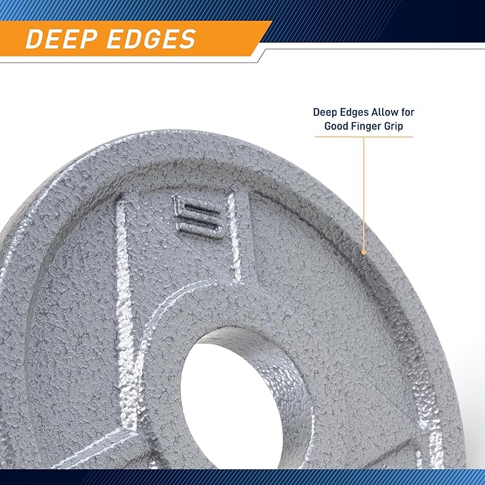 Marcy Classic 2" Cast Iron Olympic Grip Plates