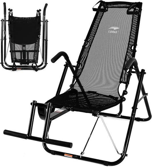 leikefitness Ab Exercise Chair Core Strengthening Lightweight Foldable