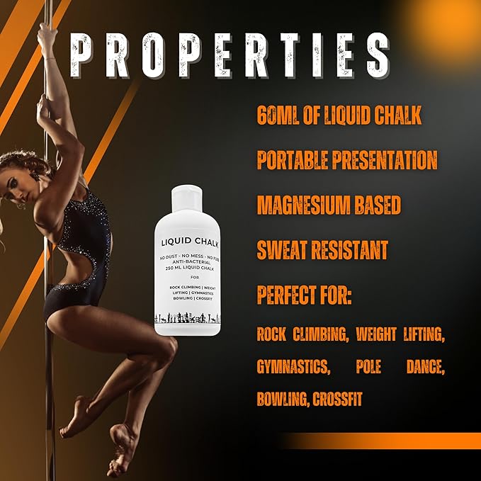 Liquid Chalk Weightlifting 250ML Gym Chalk Blocks Climbing Chalk Rock Climbing Chalk Lifting Chalk for Weightlifting Chalk Ball Spray Chalk Bulk Gymnastics Chalk Hand Chalk Holder Chalk Pole Sports