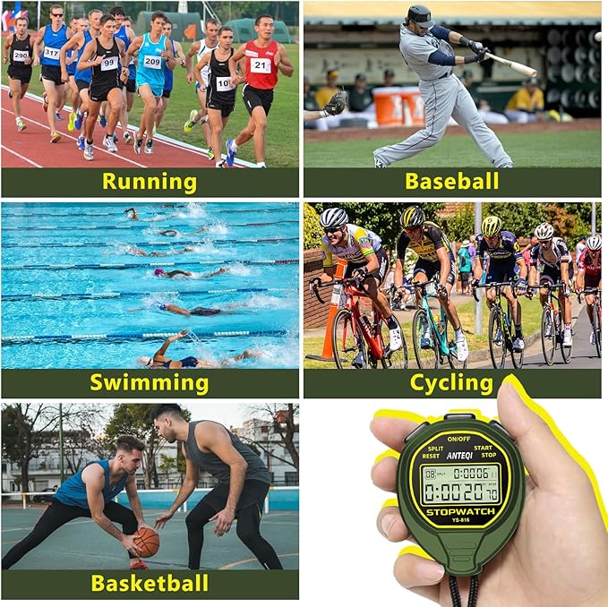 20 Laps Memory Stopwatch Waterproof