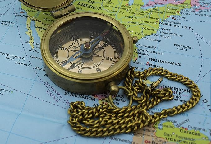 5MoonSun5's US AIR FORCE Engraved Brass Military Compass