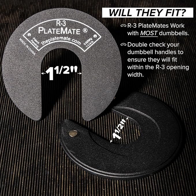 1.25 Lb each R-3 Micro Loading Weight Plates (2.5 LBS 5 LBS