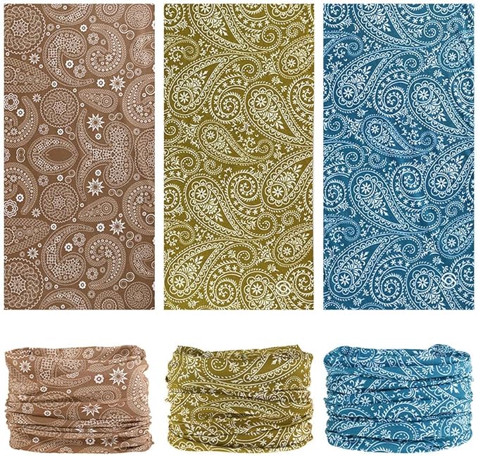 Headband Neck Gaiter Head Wrap Headwear Face Mask Magic Scarf Bandana for Men and Women