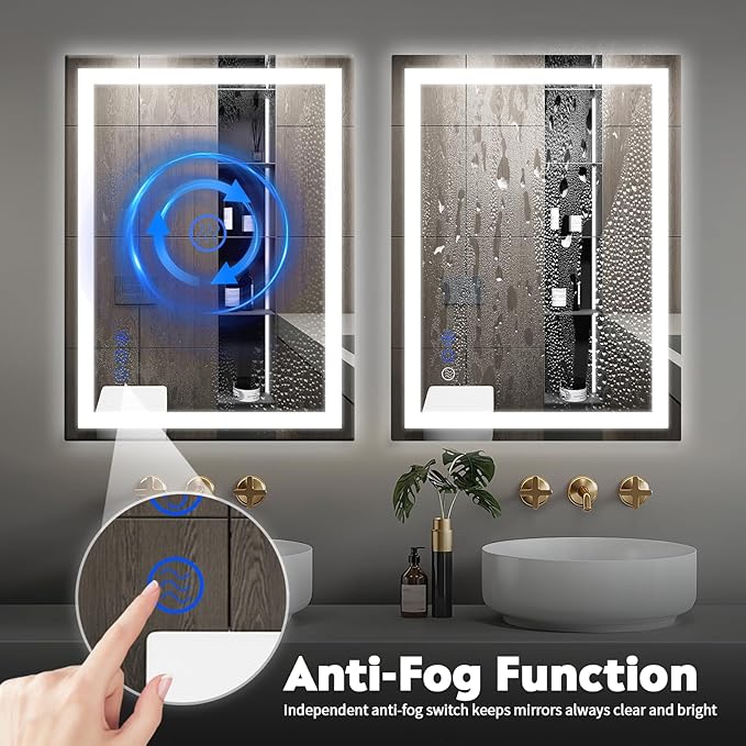36x28In LED Bathroom Mirror with Lights Mirror
