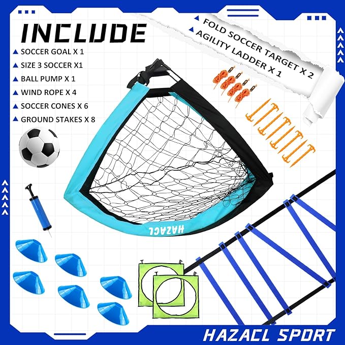 Kids Soccer Goal for Backyard 9x5 FT
