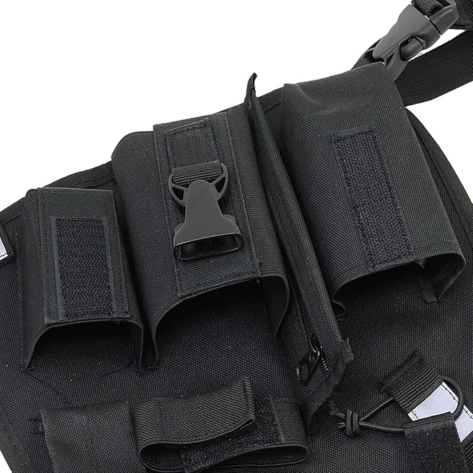 abcGoodefg Radio Chest Harness Chest Front Pack Pouch