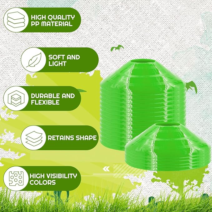 30 Pcs Disc Cones Training Cones Agility Soccer