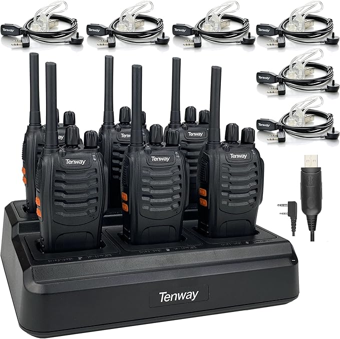 6Pack TW-888S Two Way Radio for Adult Long 6 Way