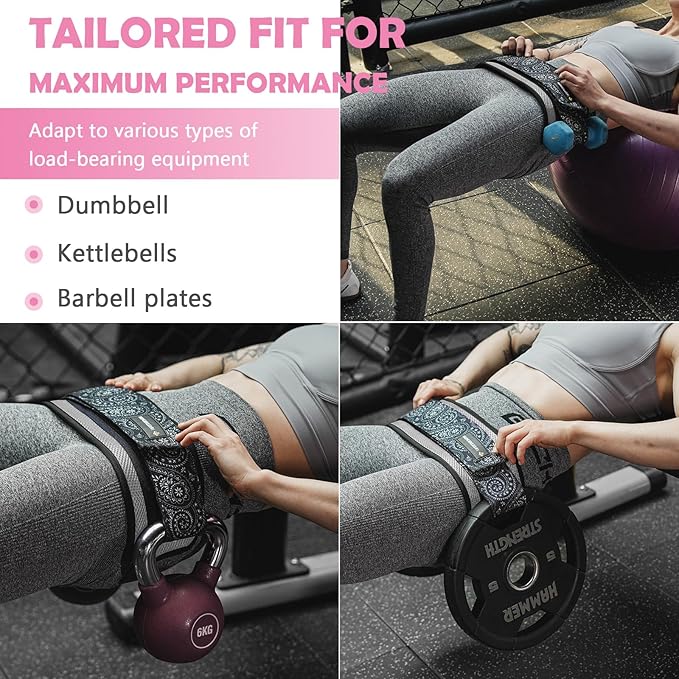 MANUEKLEAR Hip Thrust Belt for Women Glute Training
