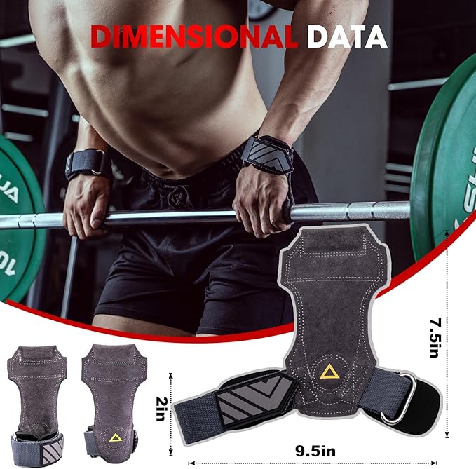 MANUEKLEAR Wrist Straps for Weightlifting