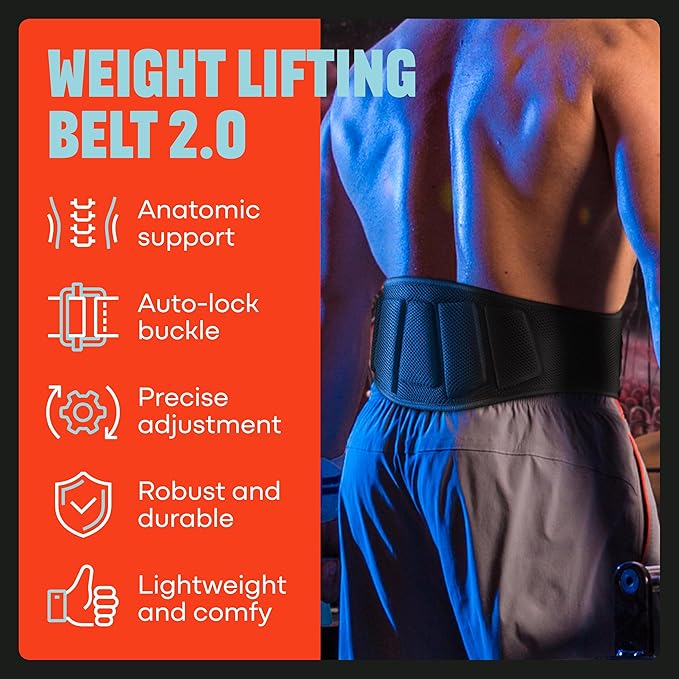 Mava Sports Weightlifting Belt for Men and Women, Weight Belt with Chain for Pullup, Gym Lifting Belt for Powerlifting, Squat, Bodybuilding, Heavy Duty Steel, Workout Belt with Comfortable Support