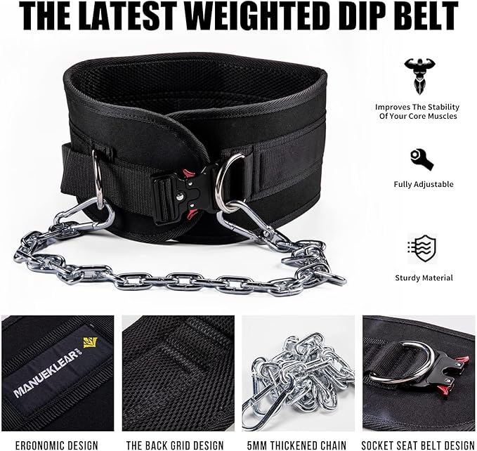 MANUEKLEAR Quick Locking Dip Belt 40 inchs