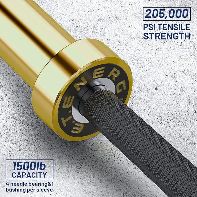 7ft Olympic Barbell Bar 45LB Load 1500-lbs Capacity Available 2" Olympic