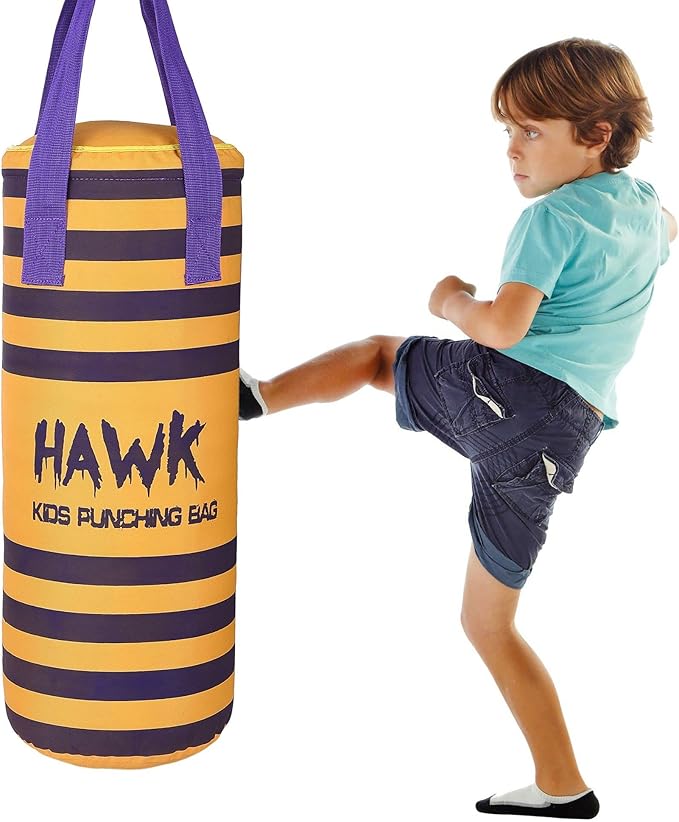 Kids Punching Bag for Kids Boxing Gloves MMA Training Fitness Workout Kickboxing Grappling Karate Heavy Target Bag UNFILLED