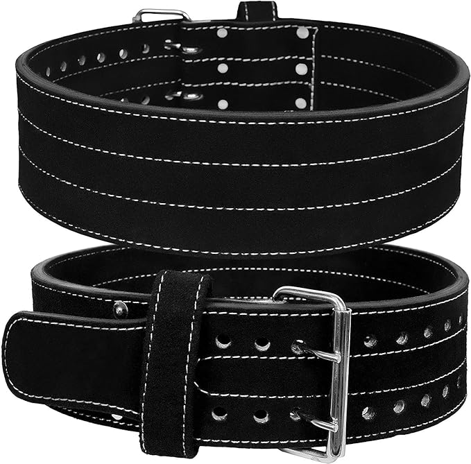 Hawk Sports Double Prong Powerlifting Belt for Men 10mm Thick, 4" Wide